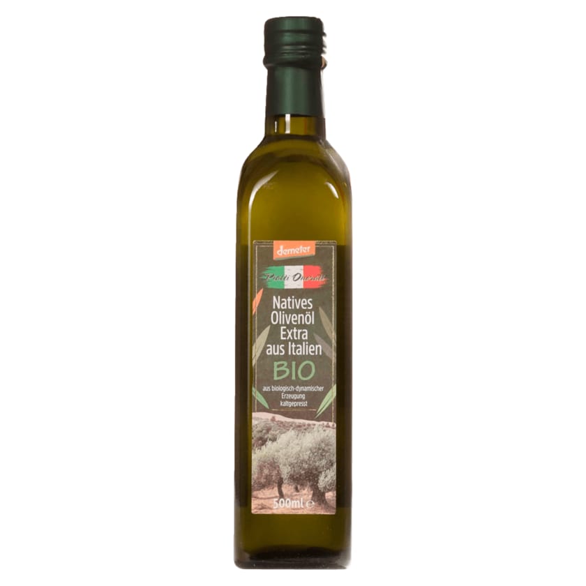 Piatti Onorati Bio Demeter Natives Olivenöl Extra aus Italien 500ml
